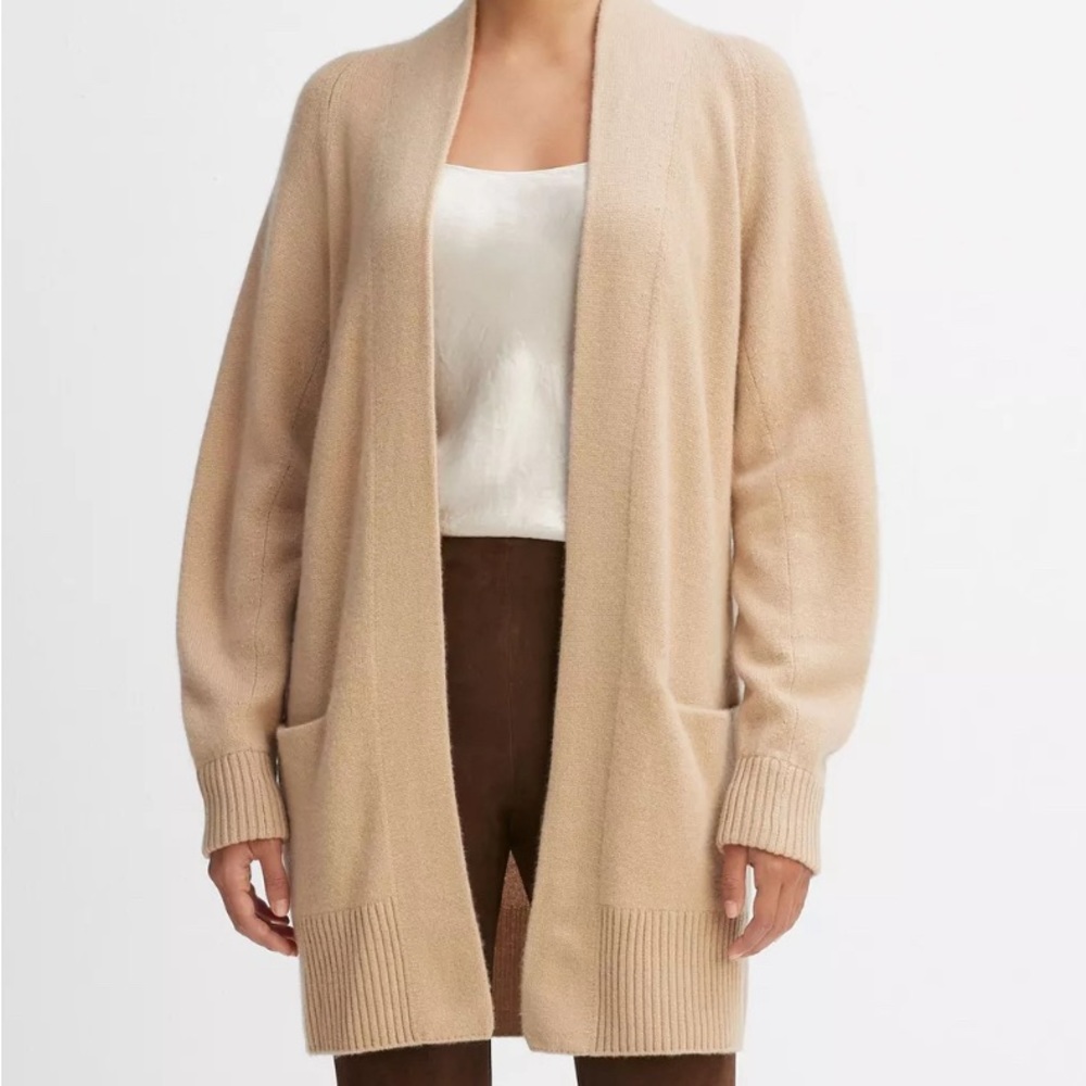 Vince cashmere open front sweater